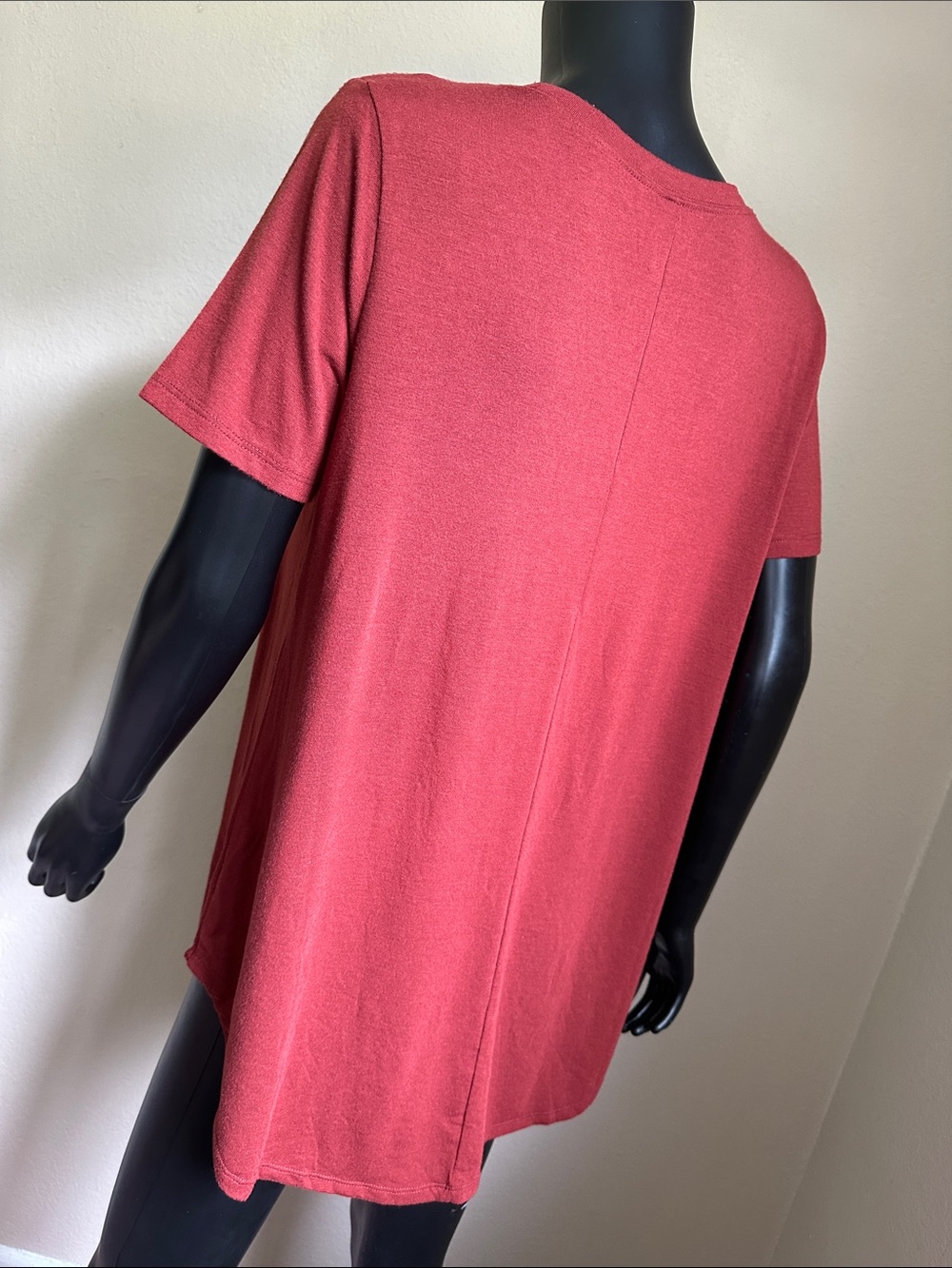 Zenana Outfitters Rust Terracotta Relaxed Longline Tunic Tee - Picture 8 of 12